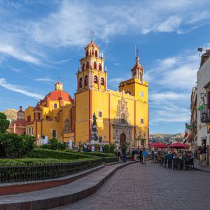Morning View of Church in Guanajuato-